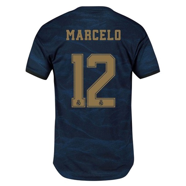 Trikot Real Madrid NO.12 Marcelo Auswarts 2019-20 Blau Fussballtrikots Günstig